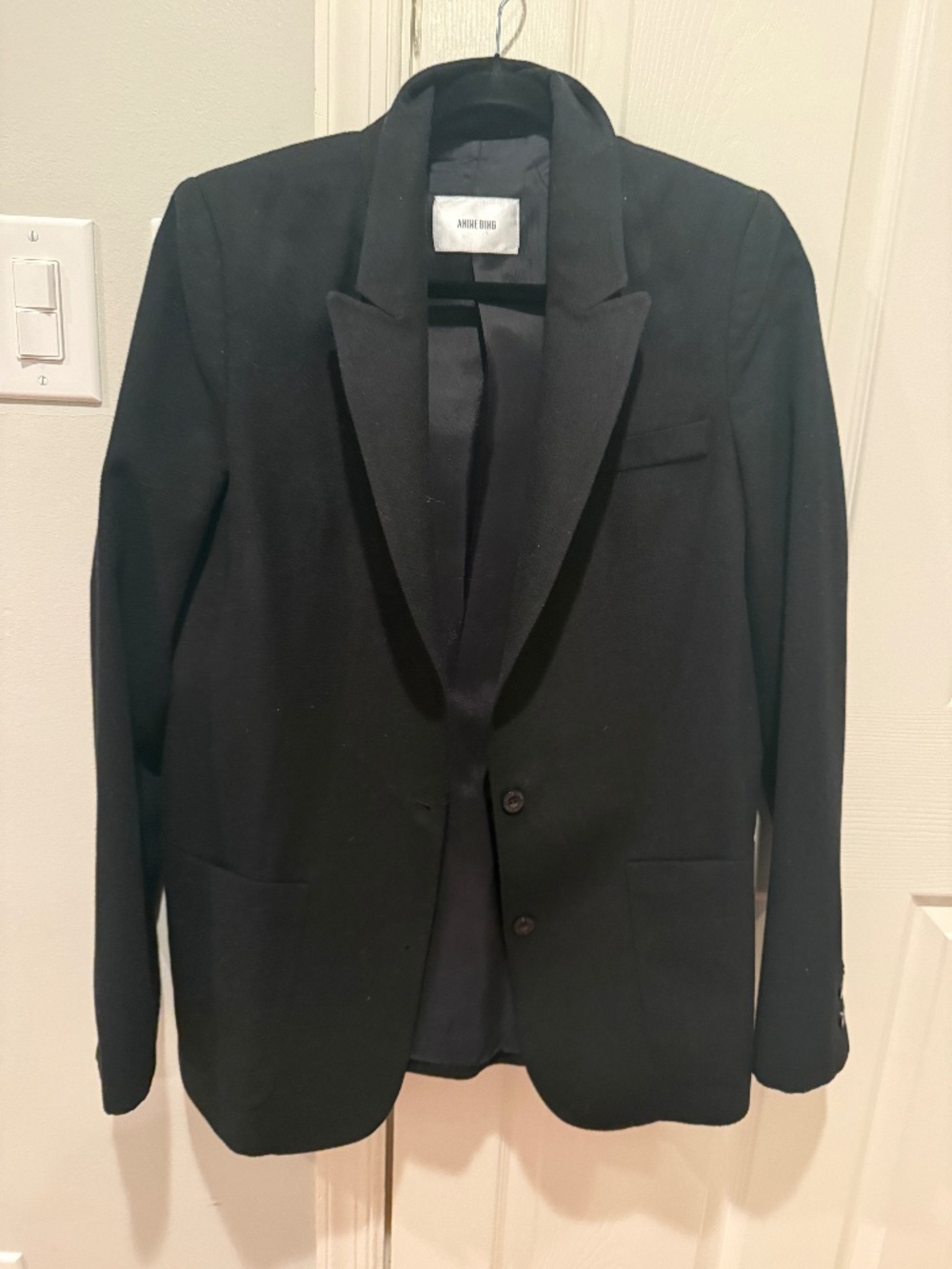 Anine Bing black blazer, Sz Small